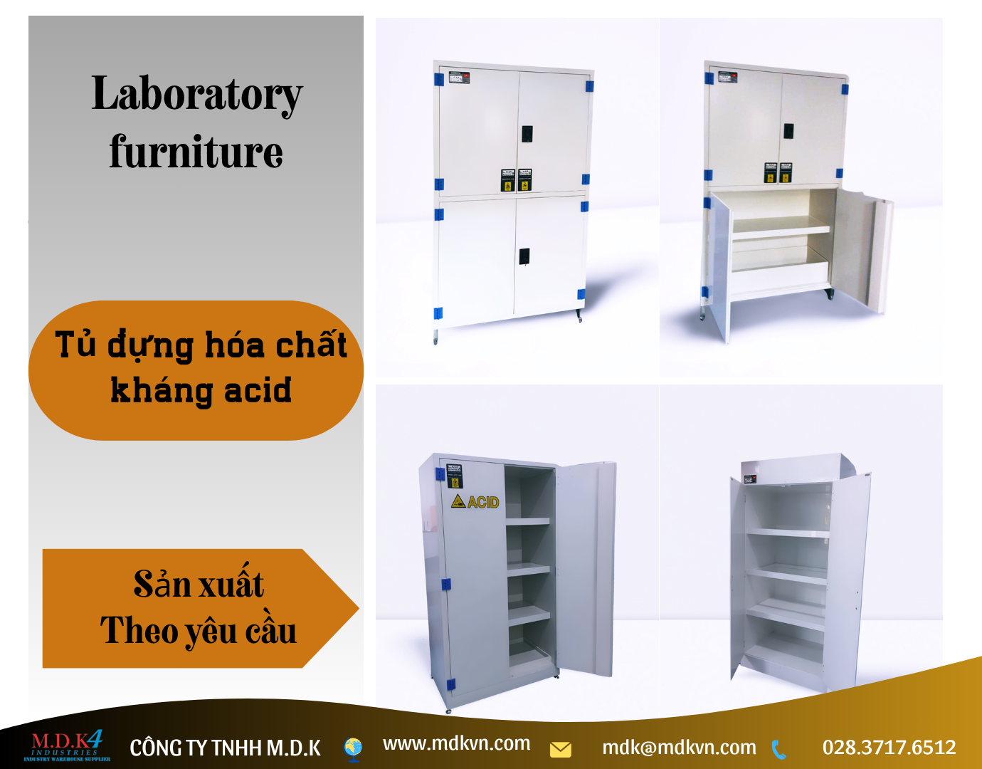 Tủ đựng hóa chất kháng acid